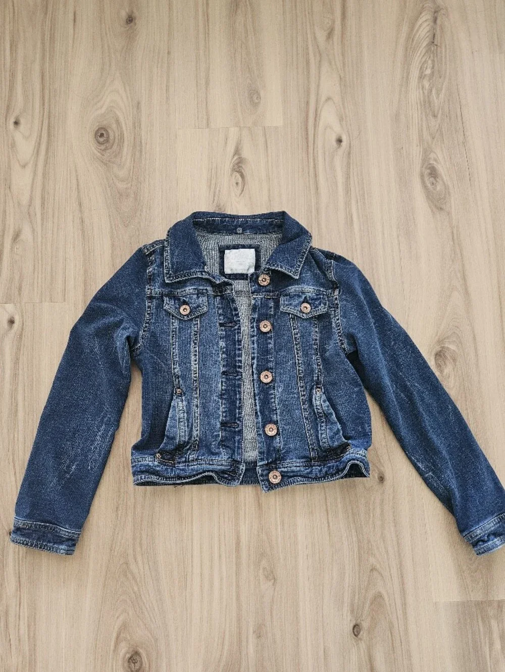 Justice Girls Dark Wash Denim Jean Jacket Size 8/10